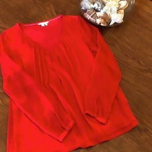 Boden red blouse
